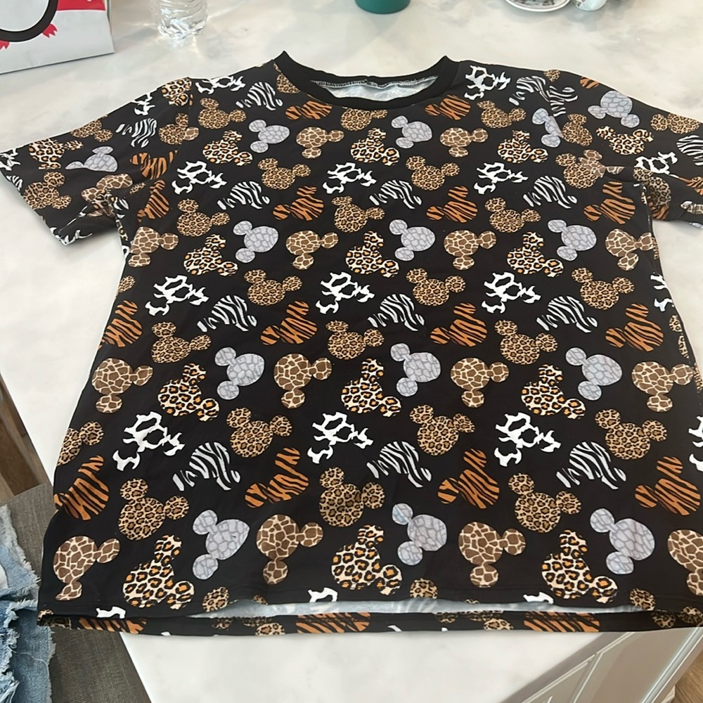 Sugar + Stripes (online boutique) - Safari Mickey Women’s T-shirt - Size Large